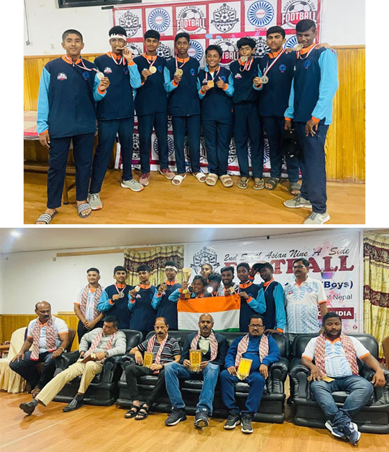 Sub Junior Indian Football 2023 Team Wins 